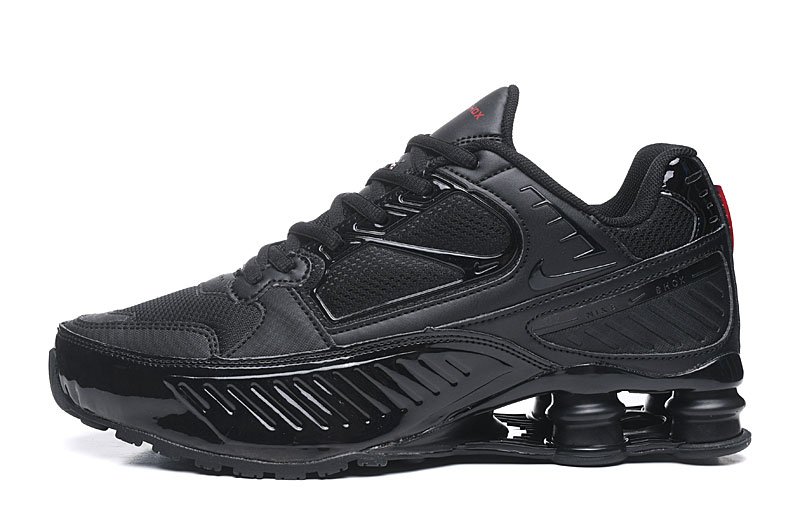 Stylish Nike Shox R4 All Black Running Shoes - Click Image to Close